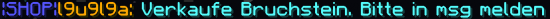 Eine Nachricht im Shop chat